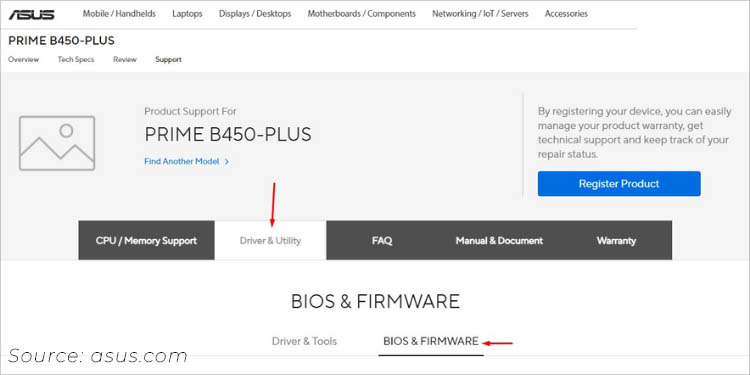 asus driver and utility bios and firmware