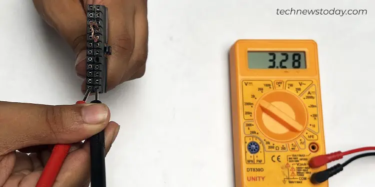 How to Safely Test Your PSU 15 checking-the-3.3V-pin-using-multimeter