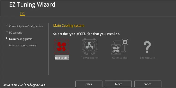 choosing-main-cooling-system-ez-tuning-wizard