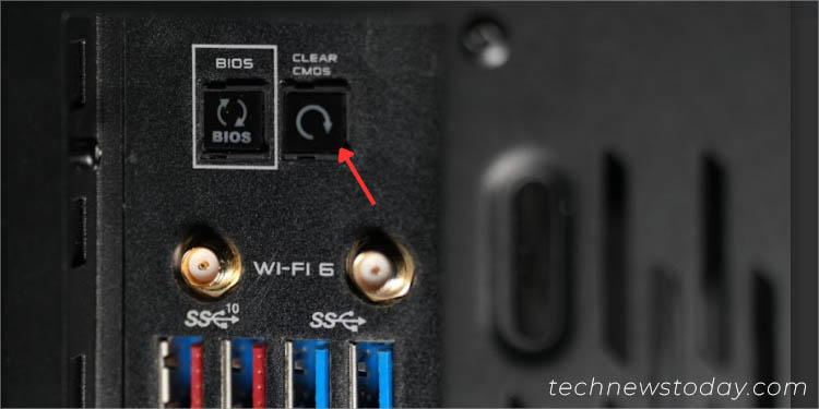 clear cmos button asus