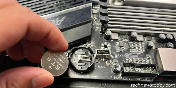 cmos button remove and reseat