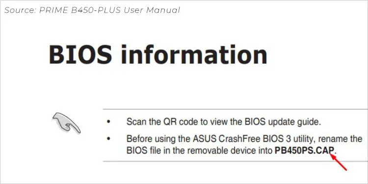 BIOS Recovery on ASUS Motherboards: 4 Effective Ways 12 comparing-in-user-manual-cap-file-name
