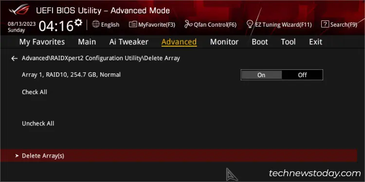 ASUS RAID Setup: A Complete Guide 23 delete-arrays-asus-amd-bios