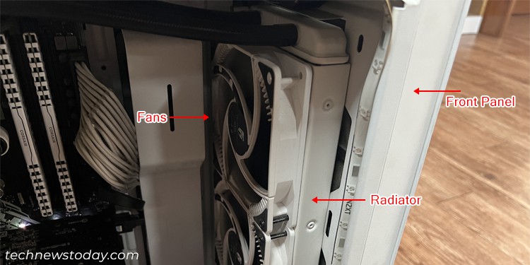 fans-behind-radiator-front-panel