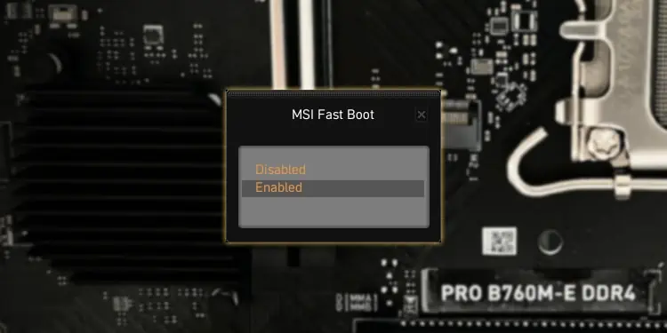 MSI Fast Boot: Here’s How To Configure It