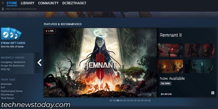 gaming on steam
