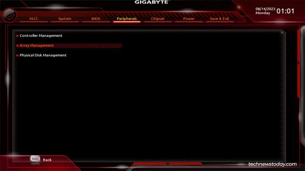 gigabyte-array-management