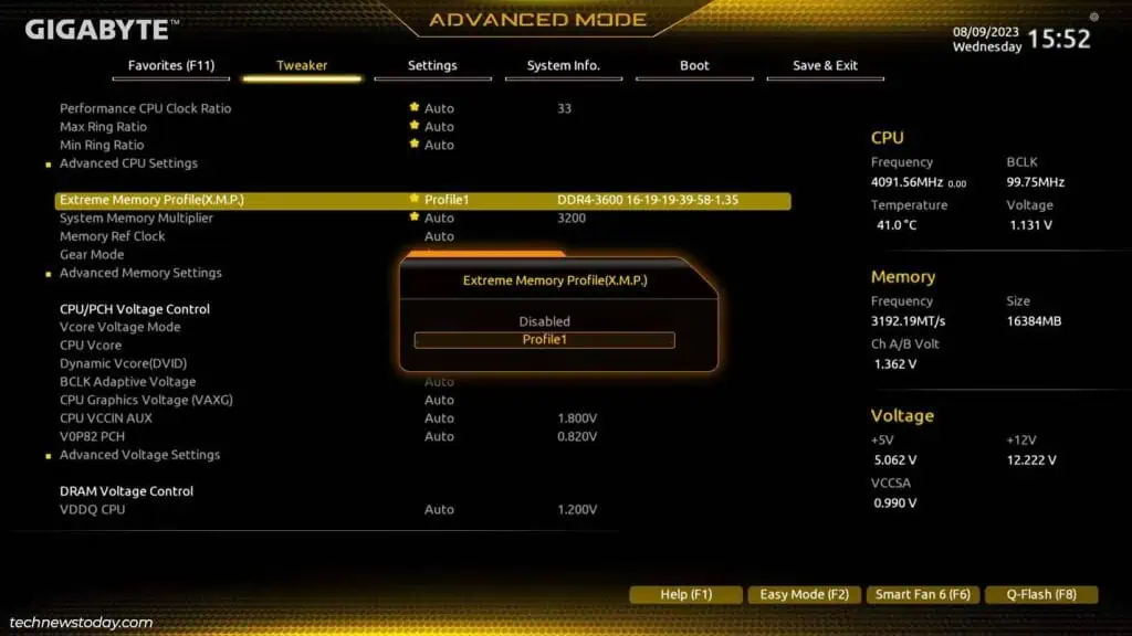 How To Overclock Your Gigabyte System 8 gigabyte-xmp-profile-ddr4-1024x576