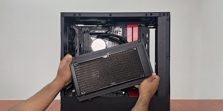 how to clean aio radiator