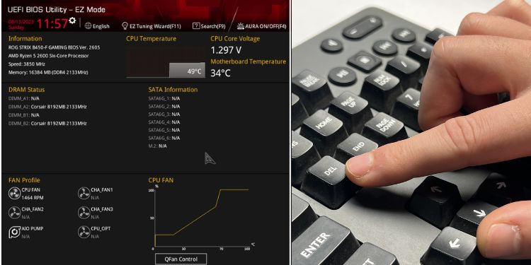 how to enter bios