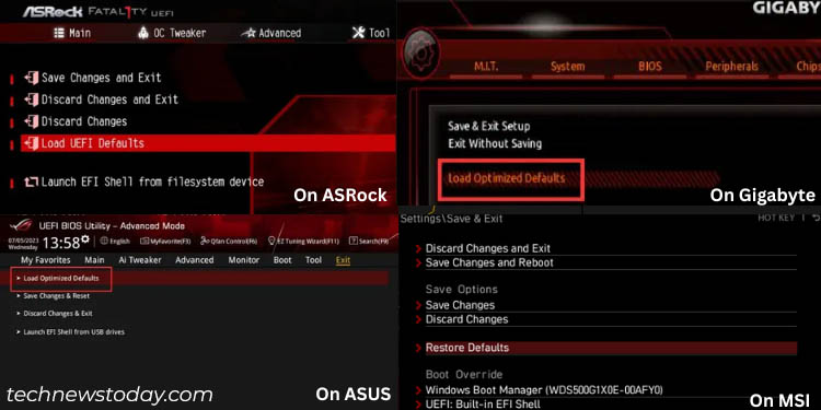 How to Reset BIOS? 4 Easy and Effective Ways 1 loading uefi defaults