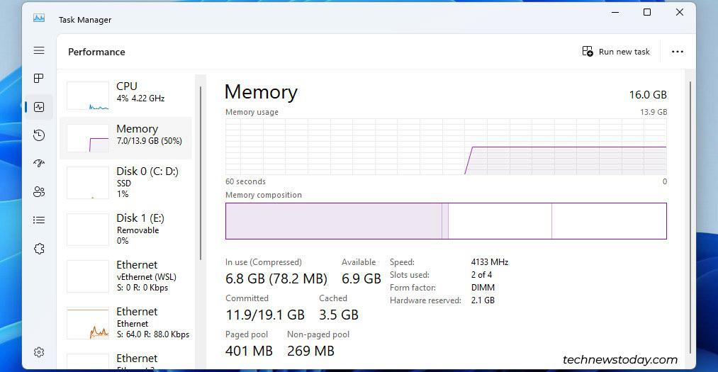 memory stats in windows task manager