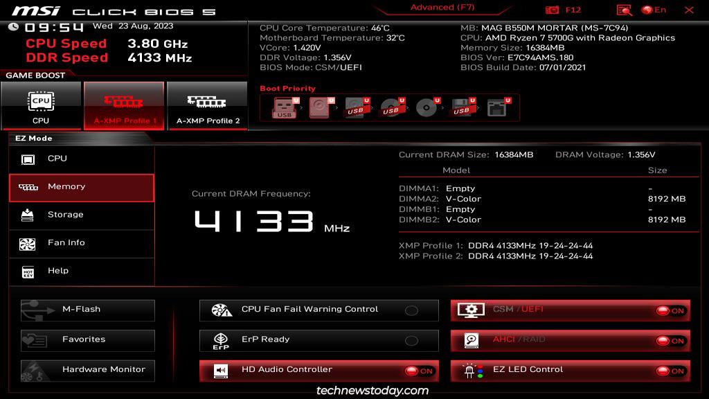 How To Enable XMP In MSI Motherboard BIOS 2 msi bios xmp profile values