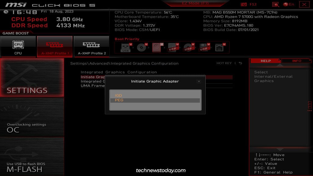 msi-initiate-graphic-adapter-peg-igd