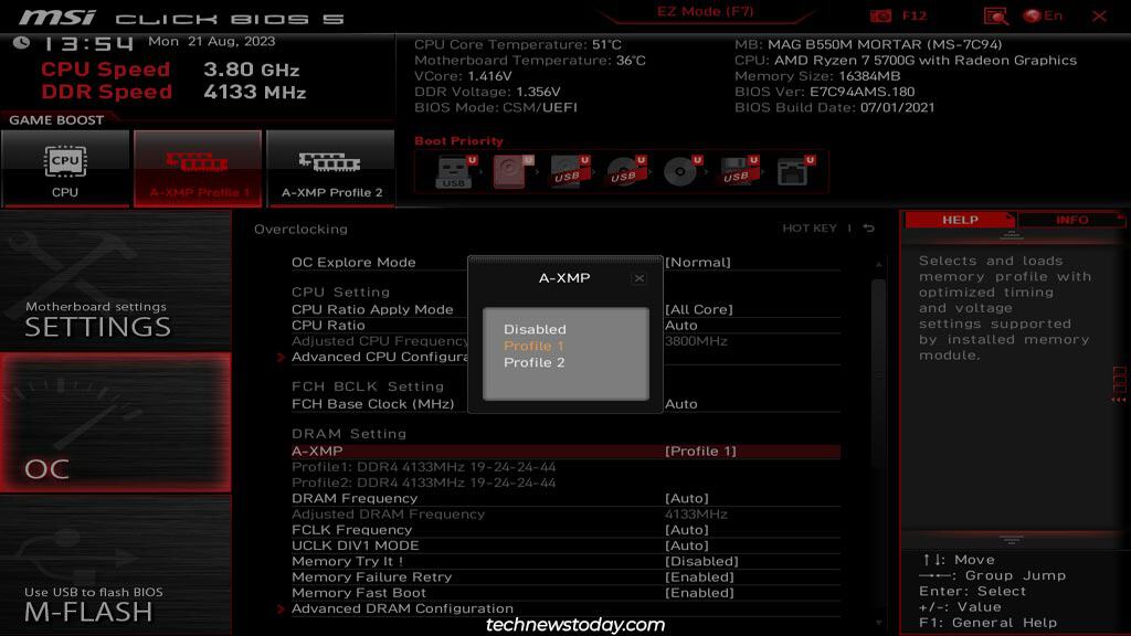 msi-xmp-profiles