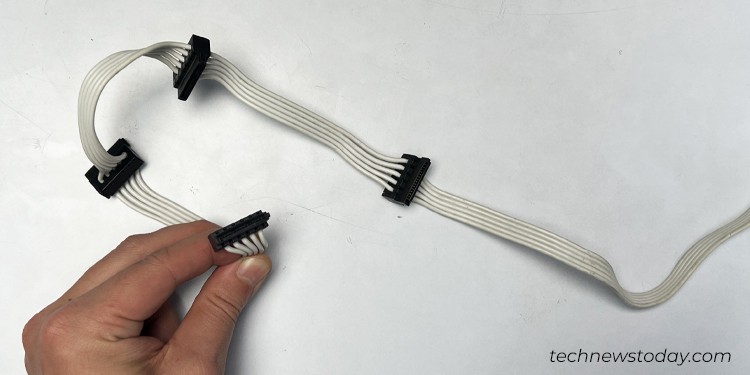 Power Supply Cable Management Tips & Tricks 7 pigtailed-sata-cable