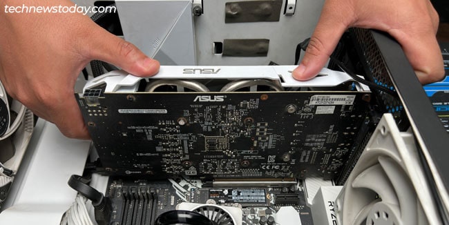 remove external gpu from motherboard