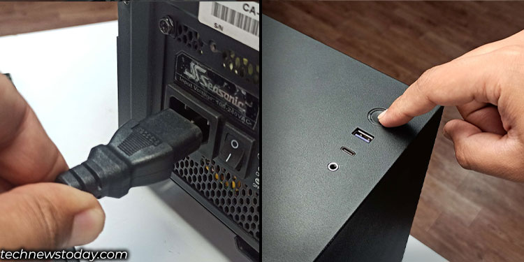 How to Upgrade RAM 1 remove power cable discharge capacitor