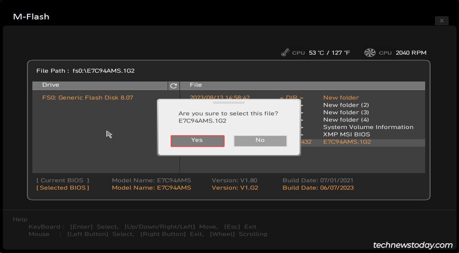 select-bios-file-msi-mflash