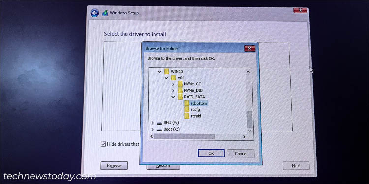 selecting amd raid drivers during windows installation