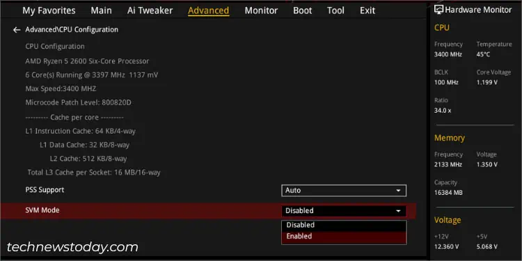 svm-mode-enable