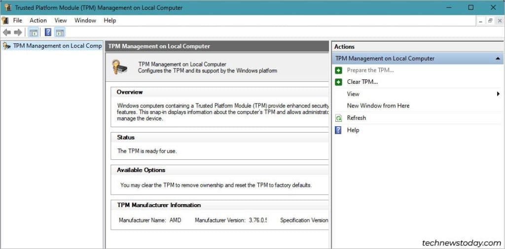 How To Enable TPM In MSI BIOS 8 tpm management console on local computer