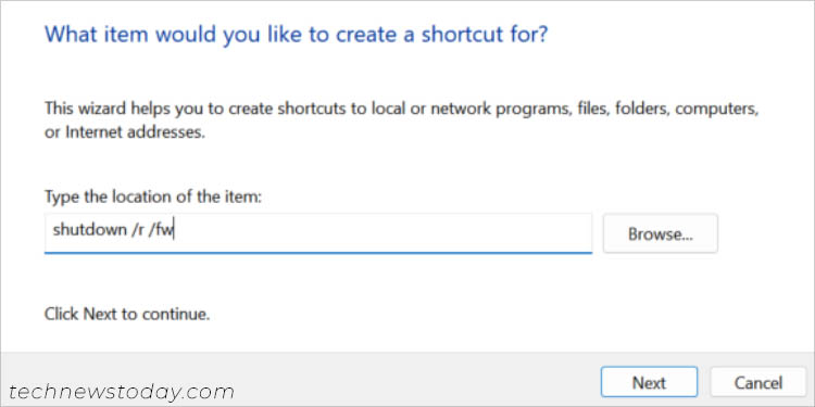 type location shutdown r fw