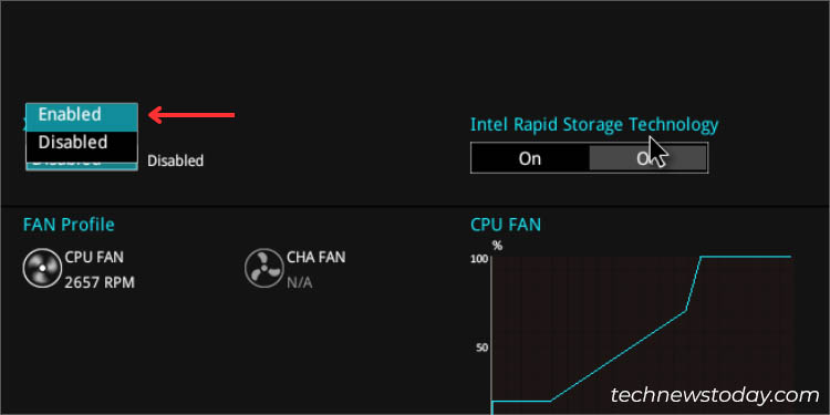 xmp enabled in asus ez mode