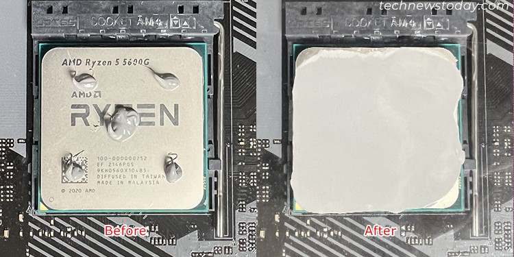Best Thermal Paste Pattern: 5 Methods Tested 6 5-dots-pattern-thermal-paste-spread