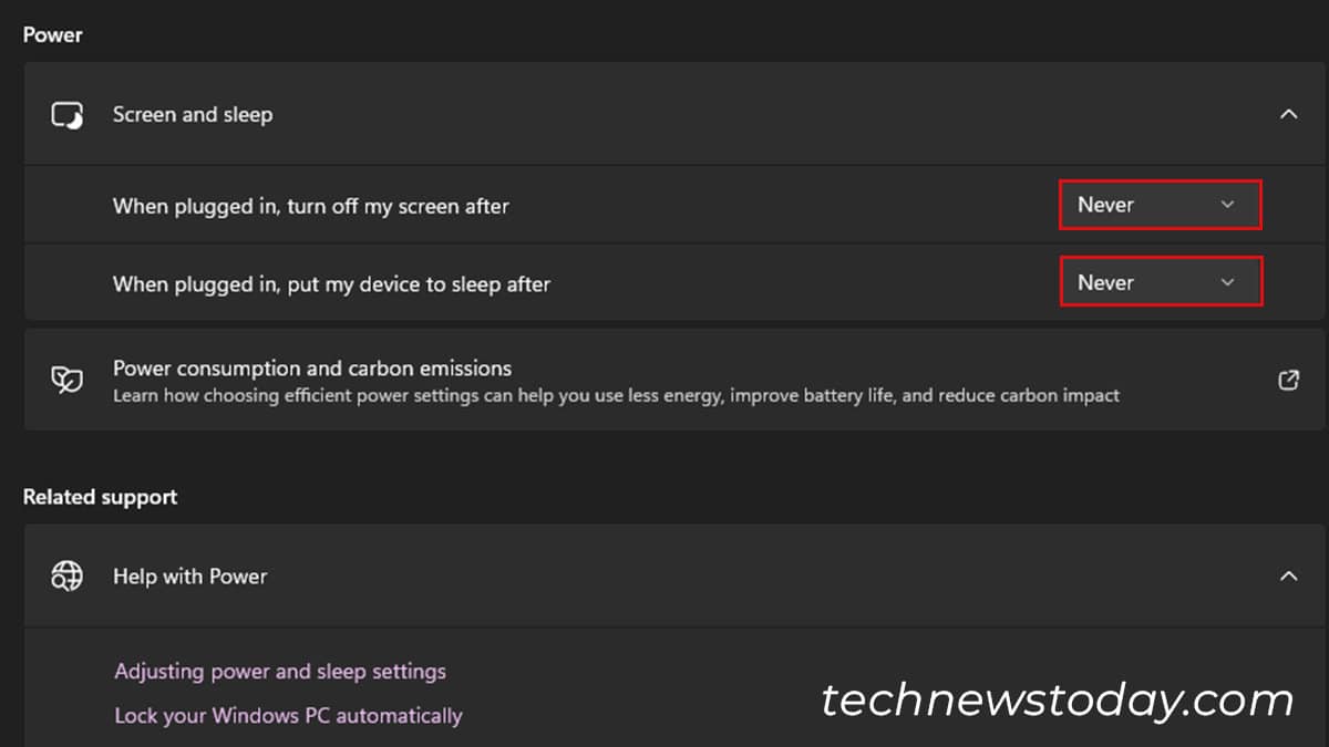 Change Sleep Settings Windows
