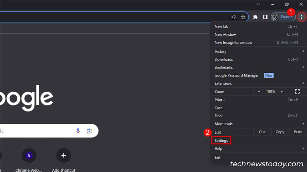 Chrome Settings