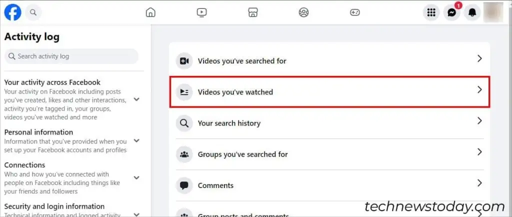 How to Delete Watched Videos on Facebook 10 Click-on-Videos-youve-watched-1024x434