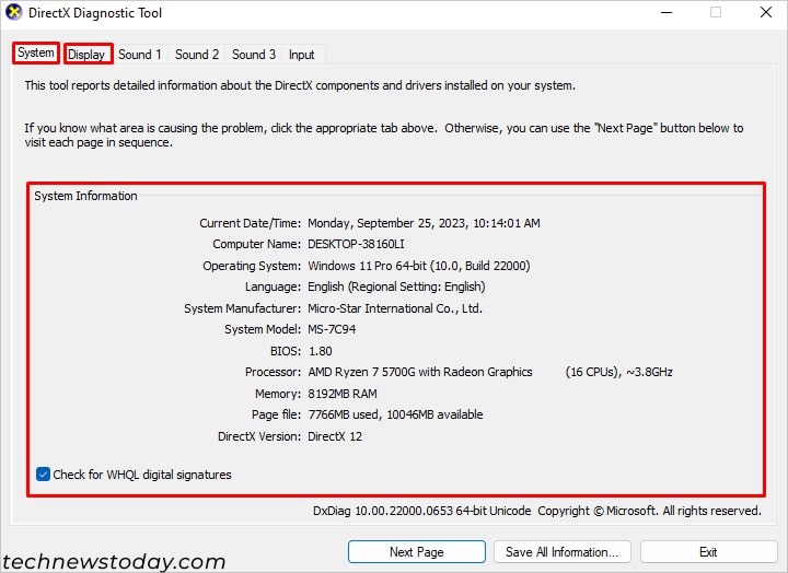 DirectX-Diagnostic-Tool