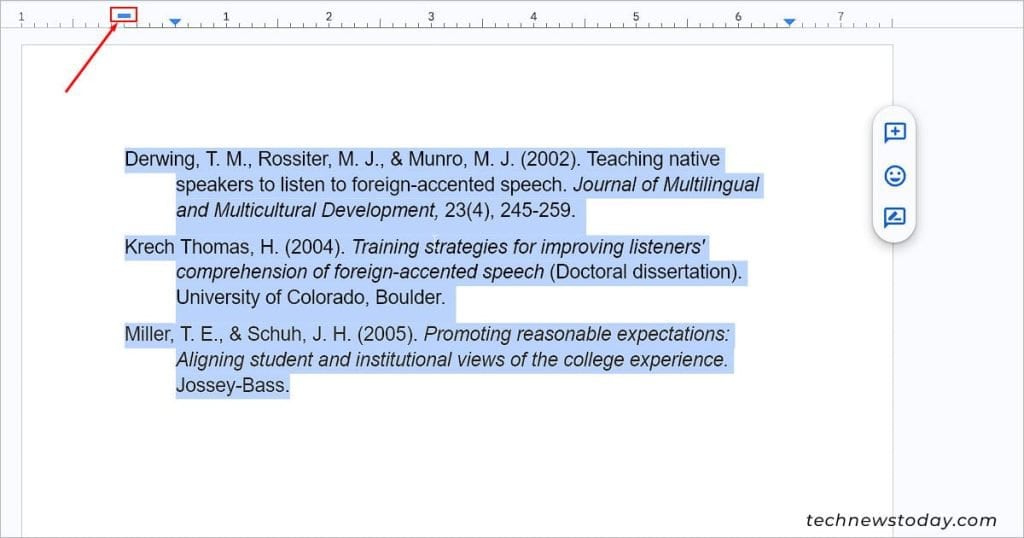 How To Indent Second Line In Google Docs For Citations