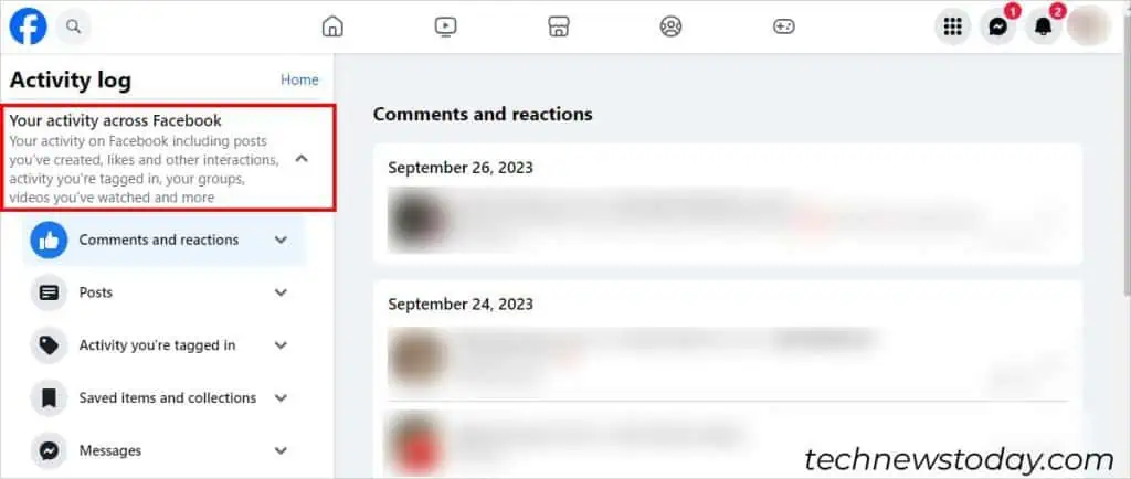 How to Delete Watched Videos on Facebook 19 Expand-Your-activity-across-Facebook-menu-2-1024x434