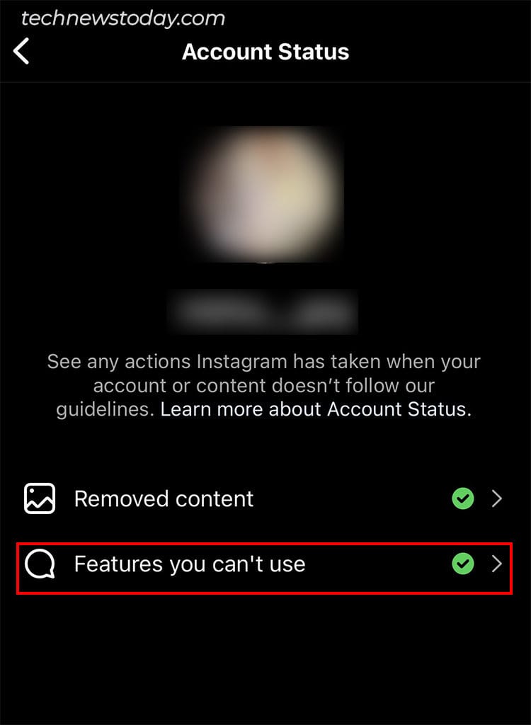 Go to Features you can’t use menu