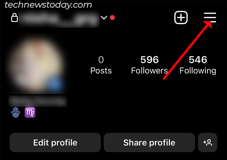 In the upper-right corner, tap on the Menu icon