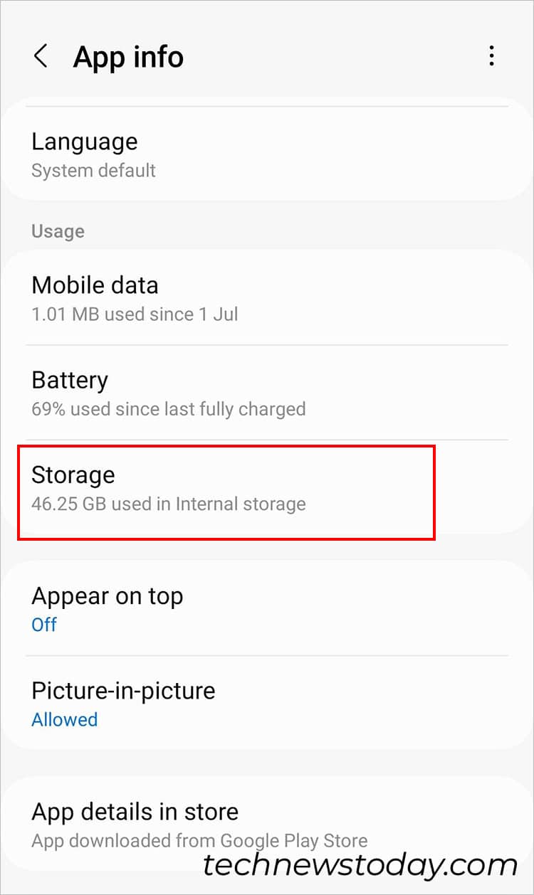 Head to Storage