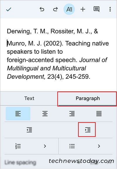 Indent-second-line-of-citation-on-Google-Docs-Mobile