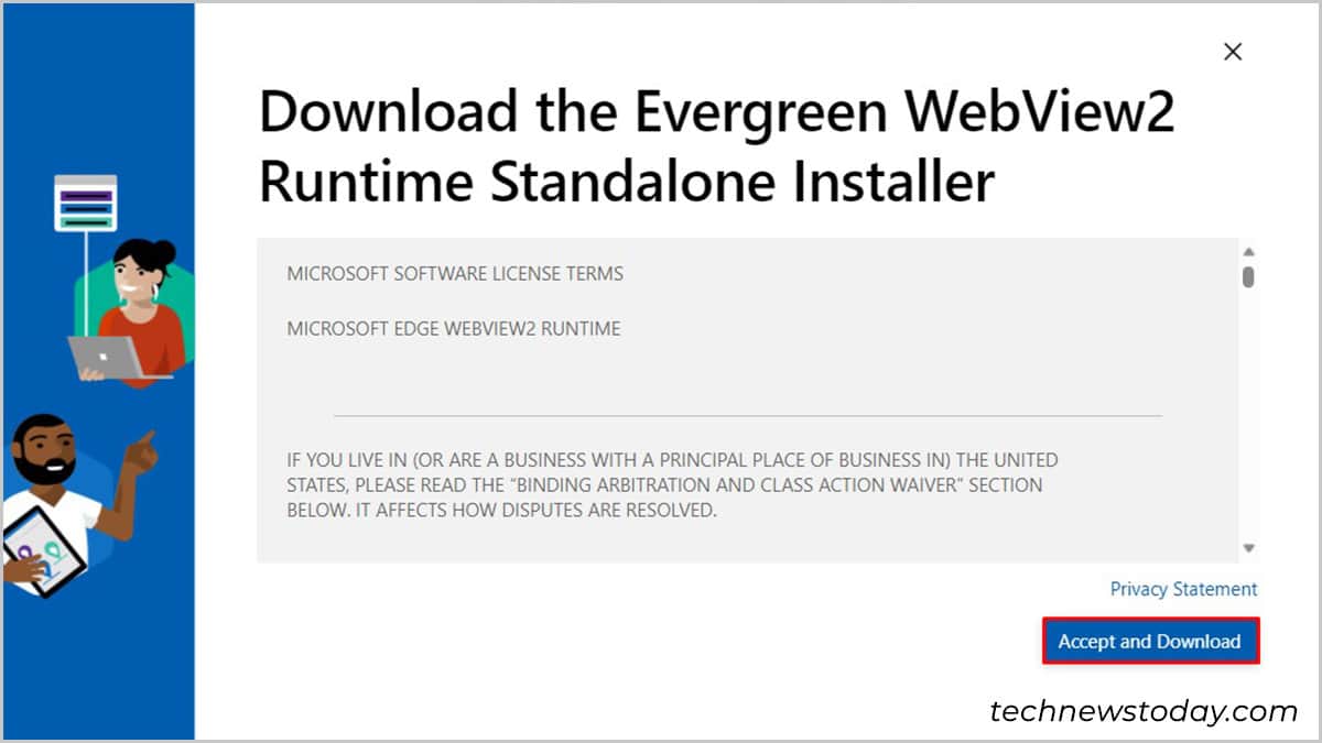 Install Evergreen WebView2 Runtime