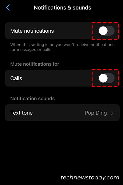 Mute messenger notifications