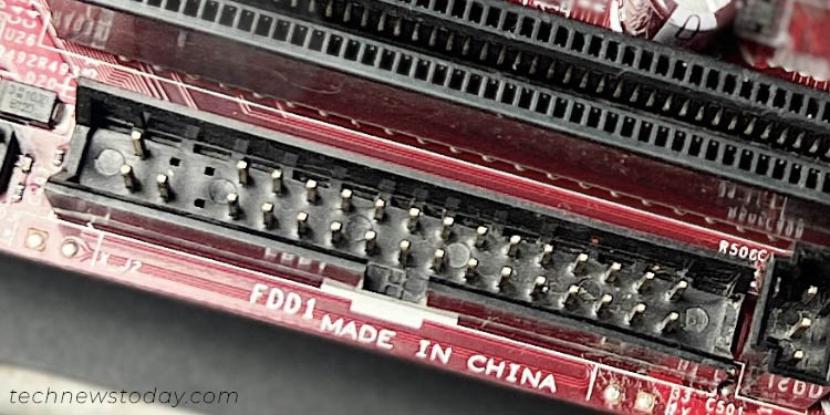 PATA motherboard connector