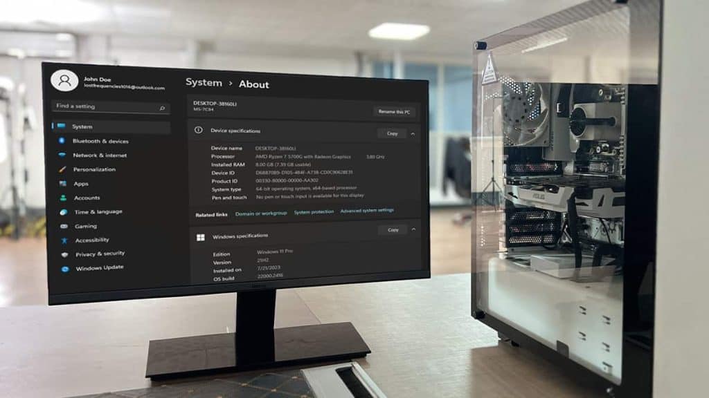 How to view PC specs