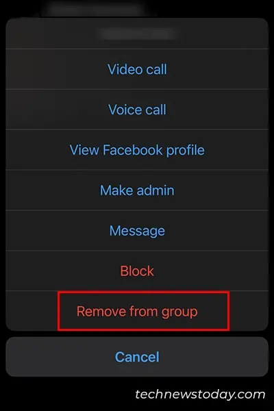 Remove-from-group-messenger