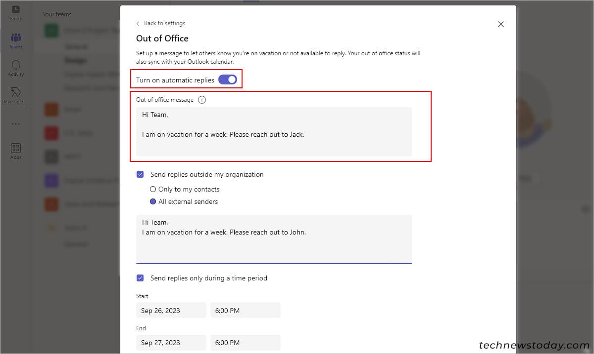Schedule-Out-of-office-status-Microsoft-Teams