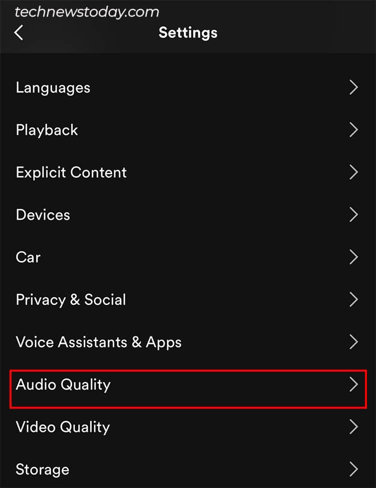 Tap Audio Quality