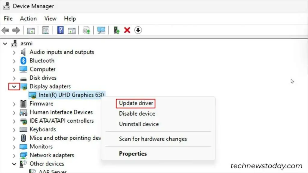 How to Fix Windows 11 Widgets Not Working? 13 Update-Device-Driver-1024x576