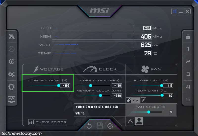 "MSI Afterburner Overclocking: A Step-by-Step Guide" 14 afterburner core voltage