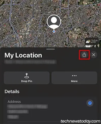 Share Location With Friends and Family (iPhone and Android) 11 apple-maps-share-my-location