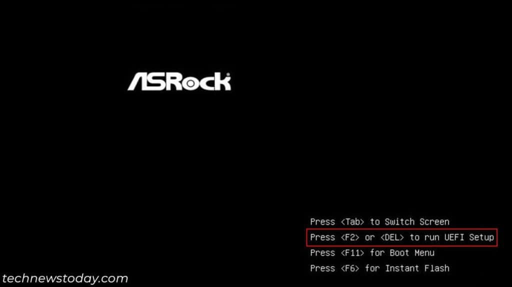 How to Overclock Your CPU: Push the Limits 2 asrock-get-to-bios-f2-del-startup-screen